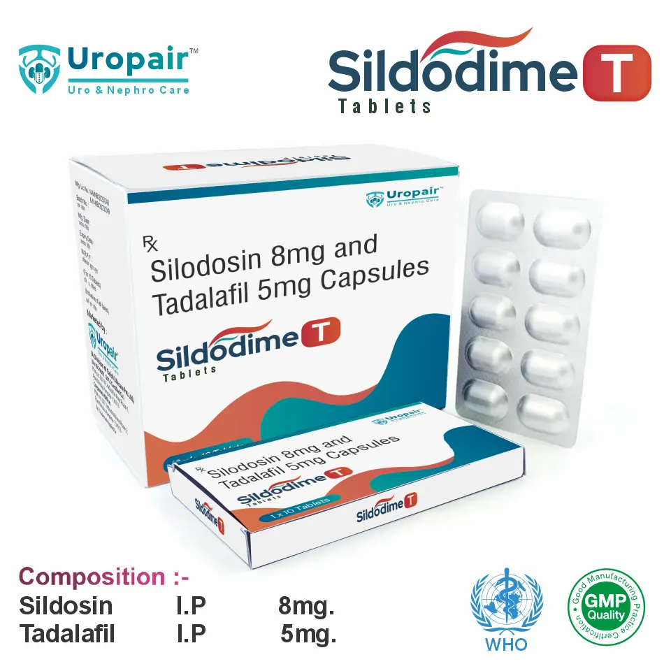 Silodosin 8 mg + Tadalafil 5 mg Tablet PCD Pharma Franchise